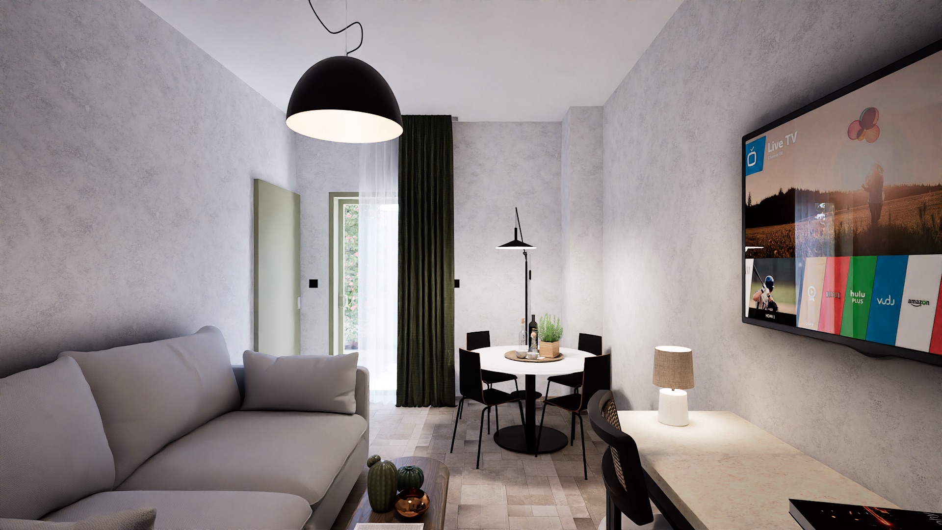 A Phi room — early afternoon